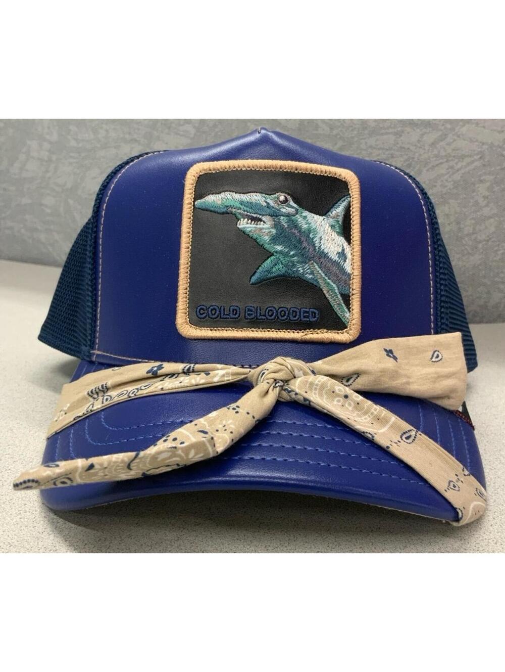 Goorin Animal Farm Trucker Snapback Hat Jawsome Hammer Head Cold Blooded Shark